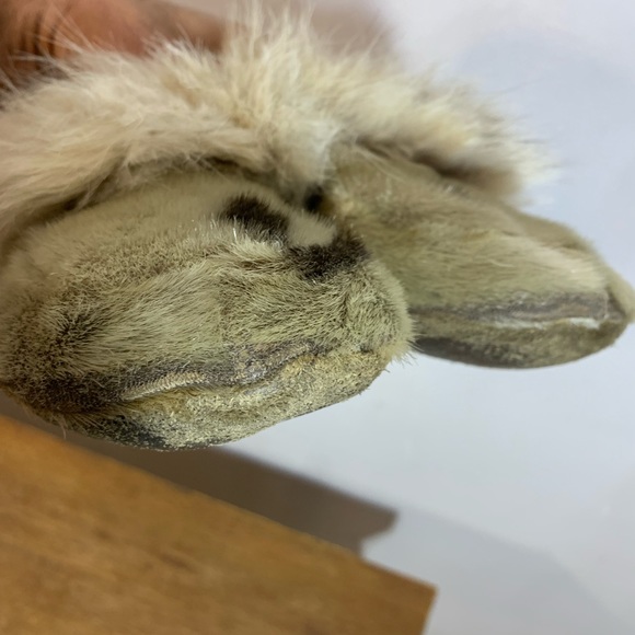 Vintage collector pièce hand crafted by Canadian Inuit  seal skin winter shoes - Picture 5 of 12